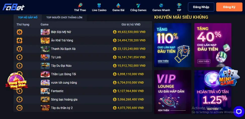 Tổng quan các môn thể thao tại Vu88 App